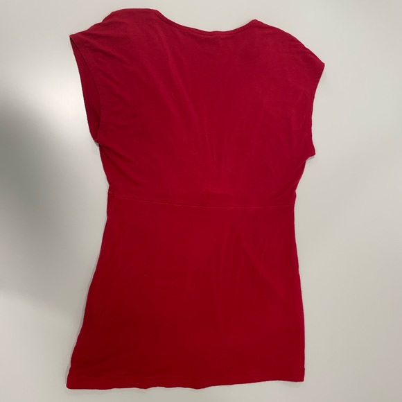 JACOB Red V-Neck Sleeveless Top ~ Size Small - Picture 6 of 14